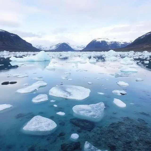 Glacial lagoon in Iceland