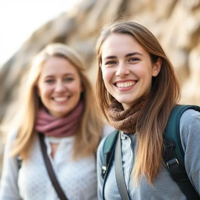 A professional and friendly guide smiling warmly
